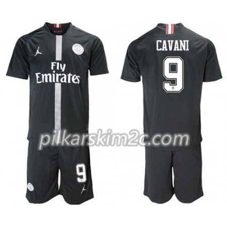 Koszulka Paris Saint-Germain Cavani 9 Jordan Czarny Dziecięca Trzeciej 2018-2019 - Koszulki Piłkarskie